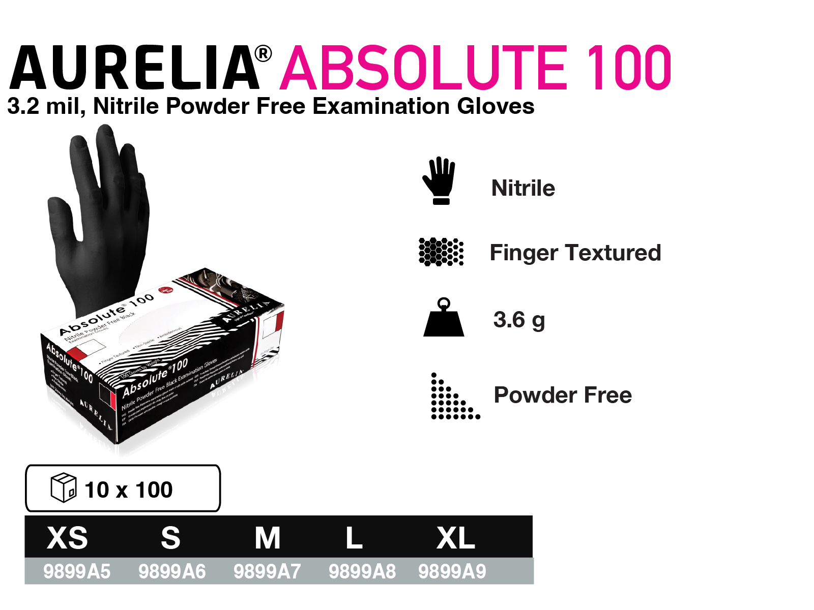 black disposable gloves; nitrile gloves 