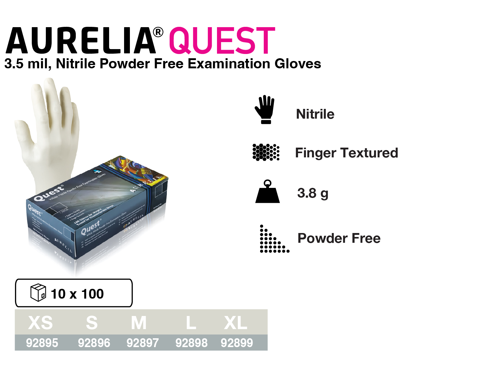 white disposable glove; buy gloves in bulk; powder free gloves